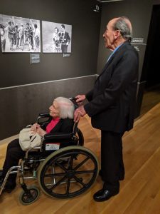 Marthe and Major Cohn at Yad Vashem 2019