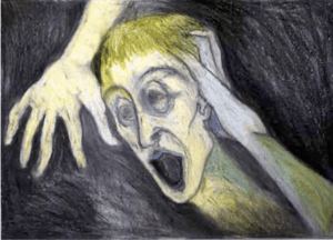 Ofri Akavia, Without Words, 1990. Pastel on paper, 20.5 × 28 in (52 × 71 cm). Collection of the artist, Israel.